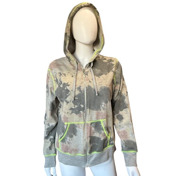 Hard Candy Hooded Zip-Up Sweatshirts Floral & Tie-Dye Prints Women XL(15-17) 2Pk - Picture 4 of 12